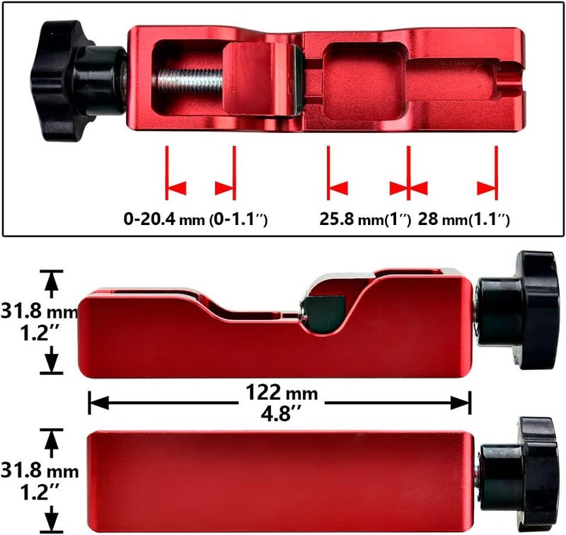 CNRAQR Universal Spark Plug Gap Tool Compatible with Most 10mm 12mm 14mm 16mm Spark Plugs Red - 1 Set with Feeler Gauge - Image 2